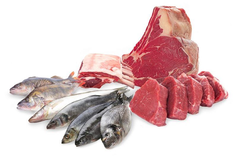 اللحوم والأسماك لنظام غذائي دوكان
